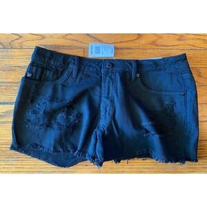 KanCan Black Distressed Jean Shorts